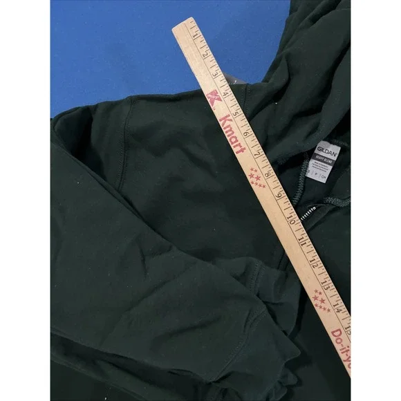 Gildan Men's Heavy Blend Full-Zip Hoodie - Forest Green, Medium, 50/50 Cotton Polyester Fleece 1 thumbnail image